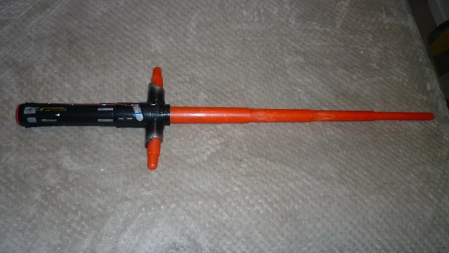 Star Wars Kylo Ren Disney Hasbro 2015 Lightsaber, missing bottom part, no sound