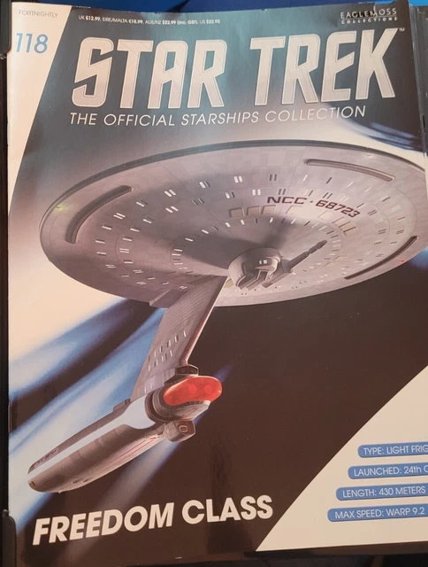 Star Trek Eaglemoss Issue 118 Freedom Class Ship & Magazine
