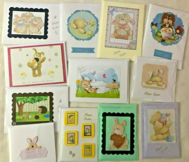 Single Handmade Easter Cards Man Lady Children's Lots From 99p Each