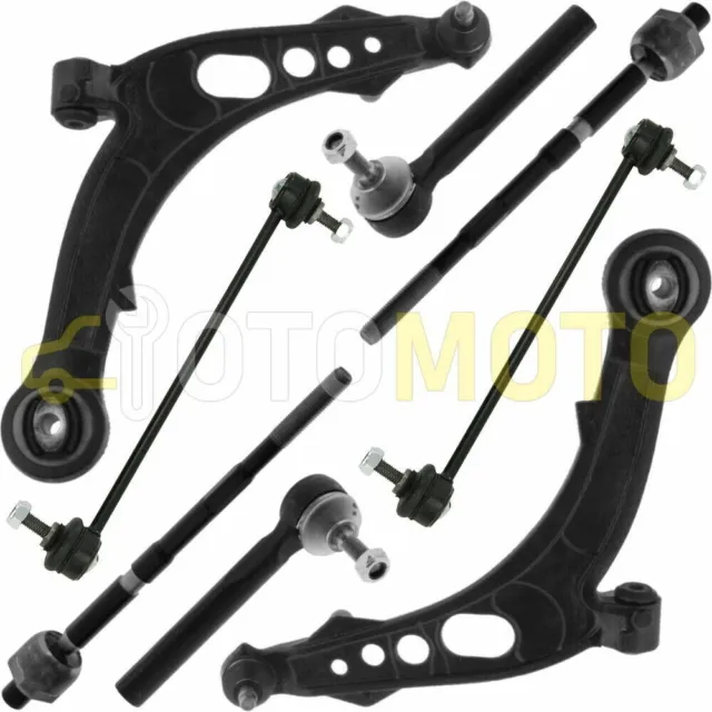 Fiat Punto 188 Kit Bracci Di Sospensione Testina Asta Bielletta Anteriore 8 Pz