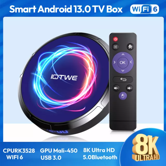 T95 Smart TV BOX 4GB+64GB Android 13.0 Quad Core WIFI Netzwerk Media Player.DE