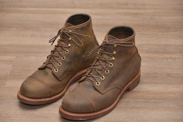 BOTTES HOMME LL Bean x Chippewa Katahdin Iron Works 10,5 D cuir marron