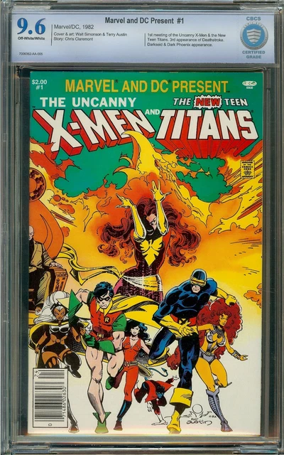 Marvel DC Present The Uncanny X-men and New Teen Titans #1 Newsstand CBCS 9.6
