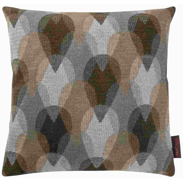 Magma Wendekissenhülle Kissenbezug Drip Tropfen Struktur Braun Schwarz 40x40 cm