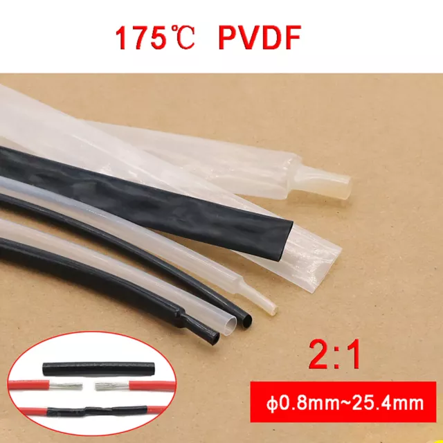 PVDF 2:1 Schrumpfschlauch Φ0.8mm-25.4mm Schrumpfschläuche Hohe Temperatur 175℃