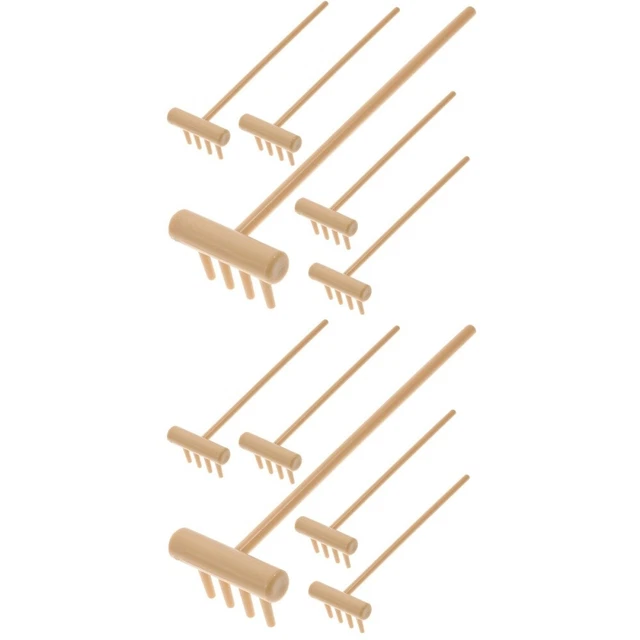 12 Pcs Mini Zen Garden Rakes Smoothing Push Rake Sand Rake DIY Kits Sand Table