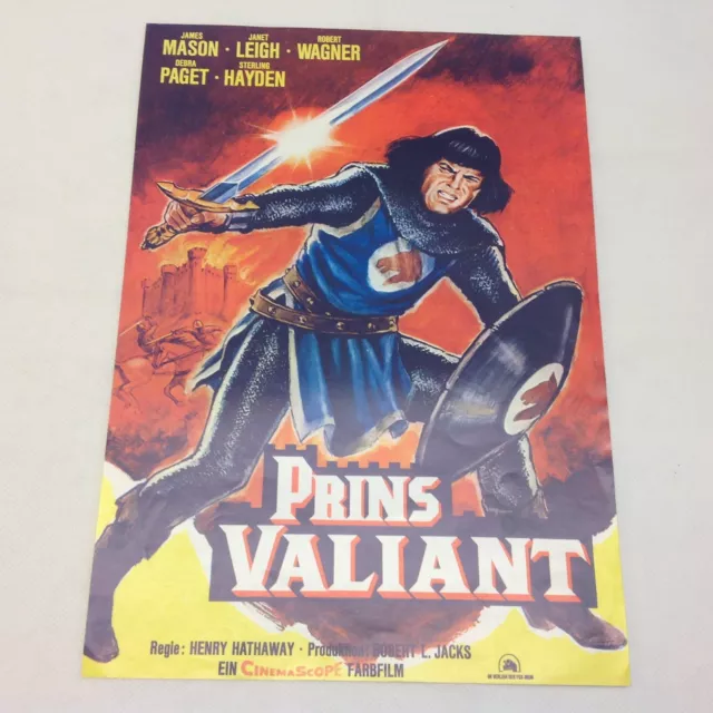 Prince Valiant Janet Leigh James Mason Wagner 1954 Danish Movie Press Release