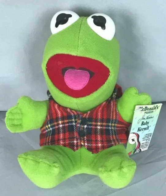 Vintage The Muppets Kermit the Frog Stuffed Animal 7" Jim Henson  McDonalds