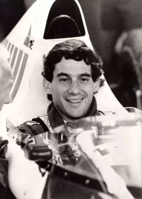 AYRTON SENNA Formula 1 MacLaren Honda GERMAN GRAND PRIX PHOTO Vintage 1989