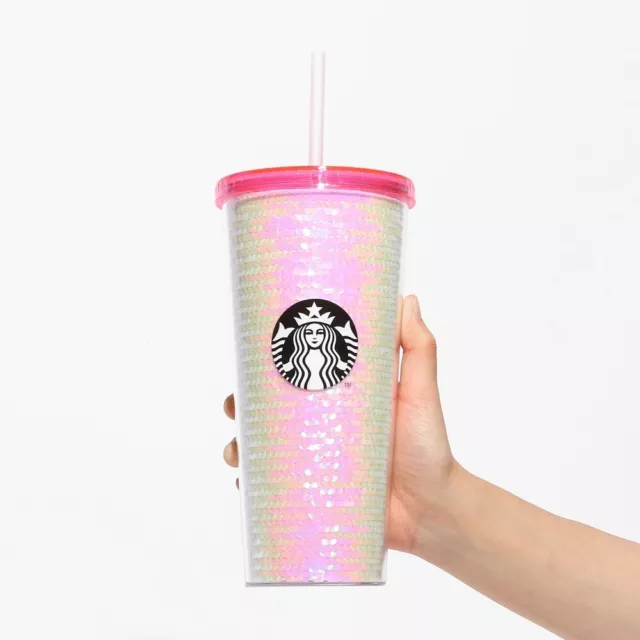 STARBUCKS JAPAN SAKURA cherry blossom 2024 Cold cup tumbler sequins