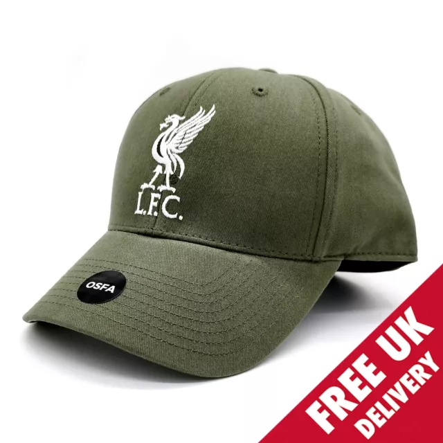 Liverpool FC Cap - Moss with White Crest Adult - Official Merchandise