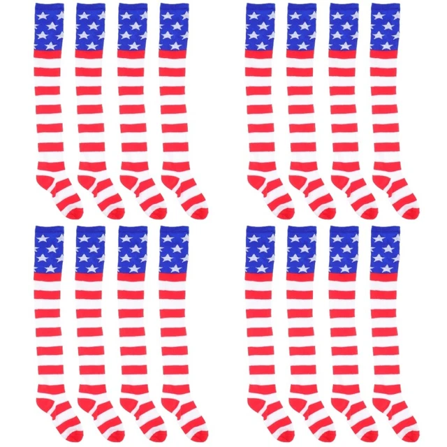 8 Pairs  Of Socks Casual Novelty Socks Over Knee Socks Thigh High Leg Warmers