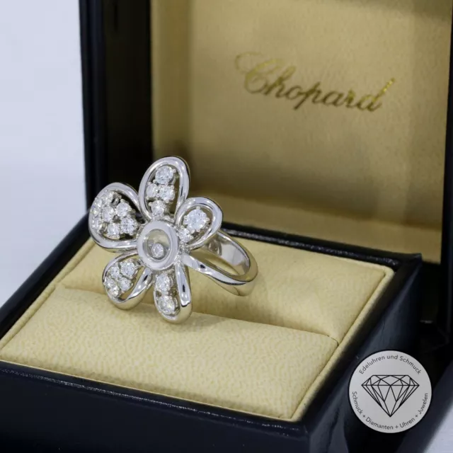 Wert 14200,- Chopard Happy Diamonds Brillant Damen Ring 750 / 18 Karat Gold xxyy