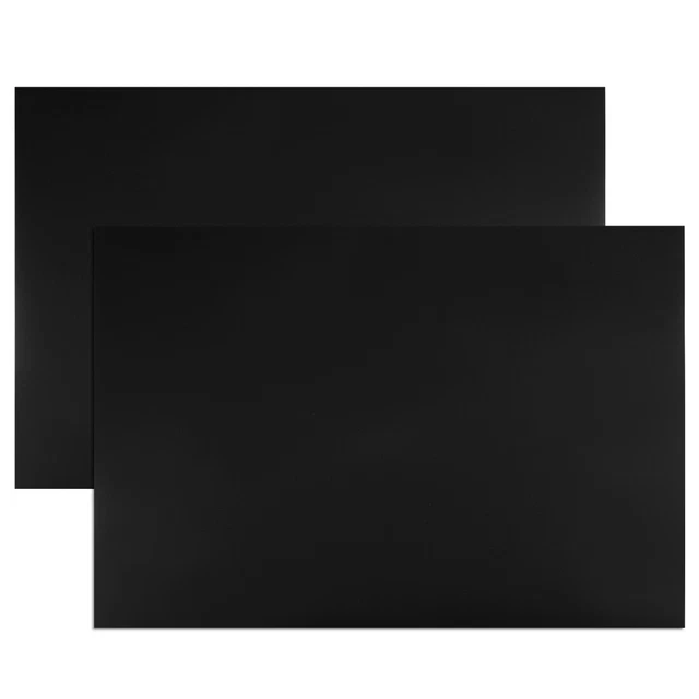 2 Pz Asciutto Cancella Flessibile Magnetico 11.7" x 8" Magnetico Foglio  Nero