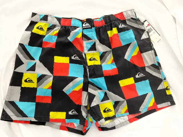 $22 Men's Quiksilver 16" Board Shorts Surf Swim Trunks Boxer L (without liner)