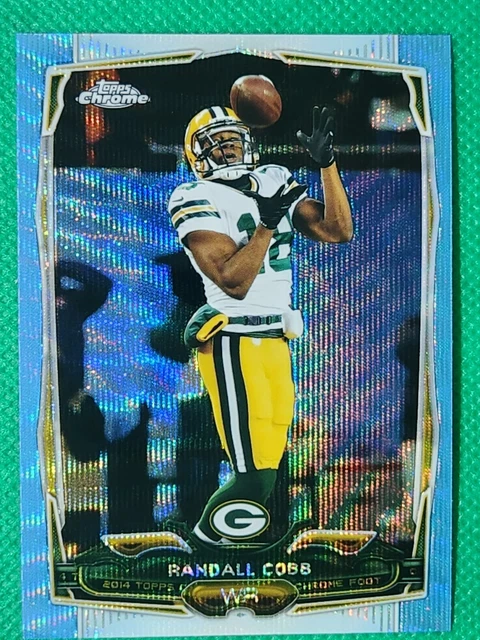 2014 Topps Chrome BLUE WAVE Refractor #7 Randall Cobb NICE Green Bay Packers