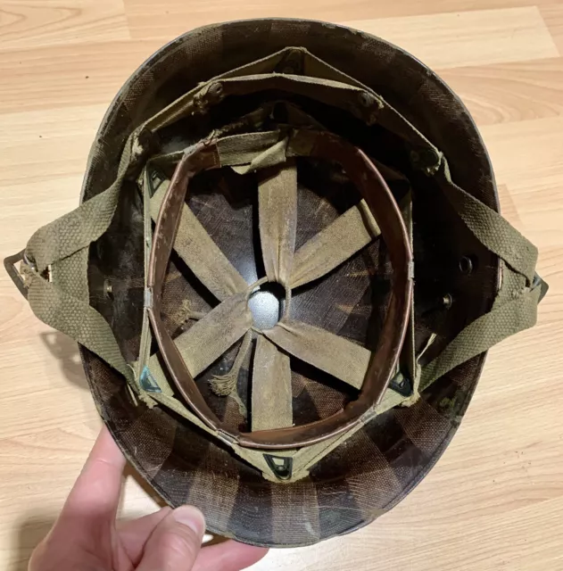 Liner Para US ss casque Paratrooper Alsace WW2 guerre local militaria libé 1944