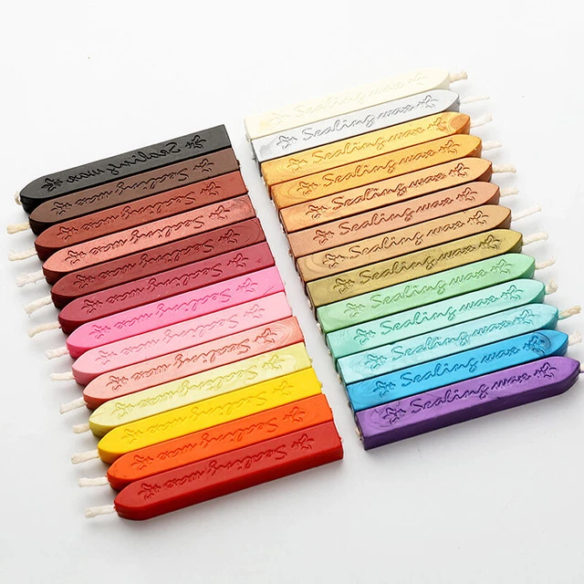 WAX SEALING STICKS Wick Letter Stamp Traditional Seal Melting Candle Envelope EUR 3,24 PicClick FR