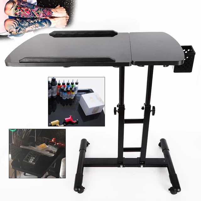 MOBILE TATTOO WORK Station Arm Rest Stand Desk Table Workbench Tray