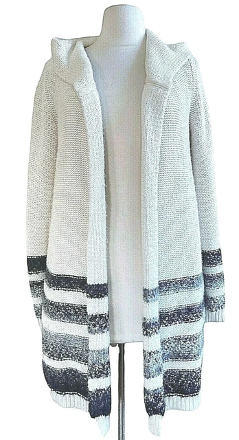 Splendid Boucle Ombre Cardigan Sweater Hoodie Womens SZ SM Cotton Wool Blend