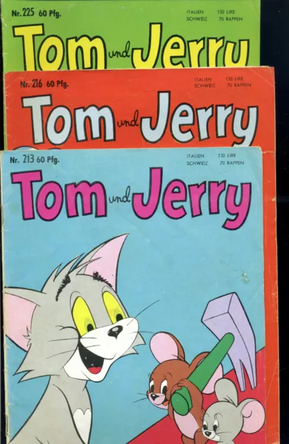 Tom und Jerry -- Neuer Tessloff Verlag -- Nr. 213 / 216 / 225 -- 3 Stück --
