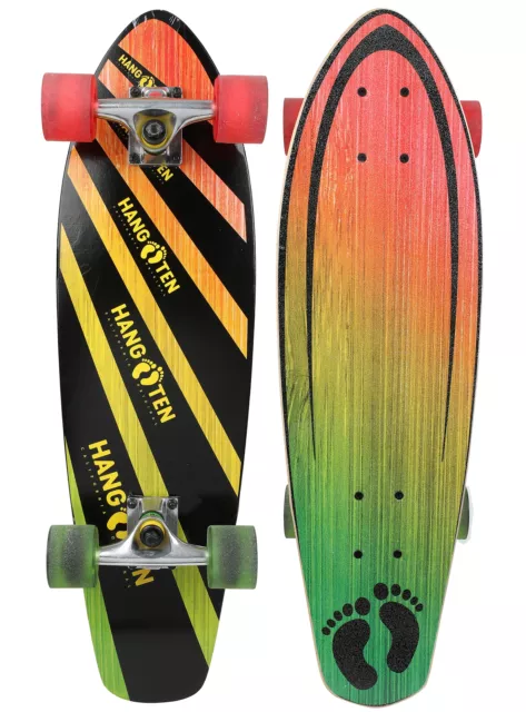 28 Inch Rasta Complete Cruiser Skateboard, For Kids, Ages 5+