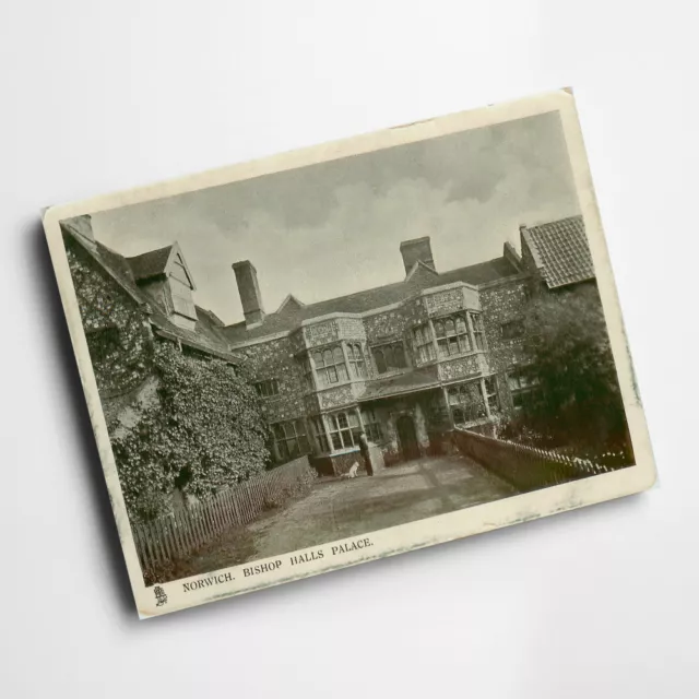 A3 PRINT - Vintage Norfolk - Norwich. Bishop Halls Palace
