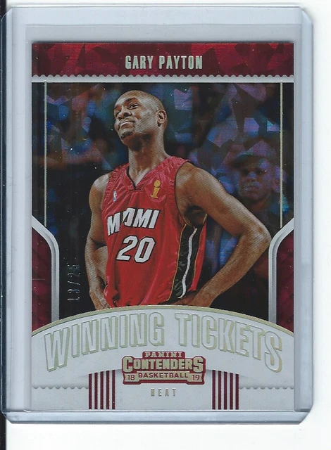 2018-19 Panini Contenders Winning Ticket Cracked Ice Gary Payton 13/25