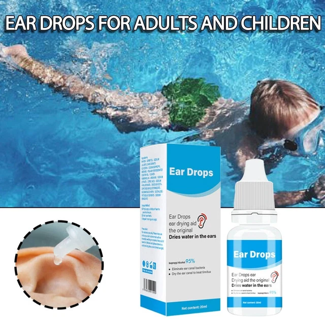 Gotas para los oídos de 20 ml para agua de secado de oído cuidado de los oídos para adultos y más