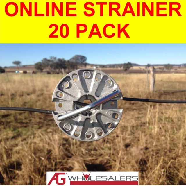 Online Strainer - 20 Pack - Non Ratchet For Tensioning Fence Wire Inline