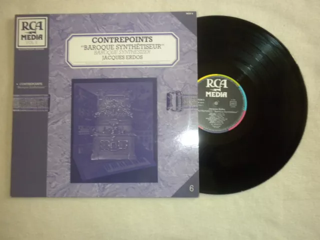 LP JACQUES ERDOS "Contrepoints : Baroque / Synthétiseur" RCA MEDIA RCM 6 µ