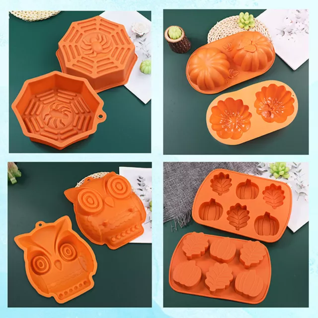 Halloween Owl Silicone Bathtub Animal Spiders Pumpkin Silicone Cake Mold