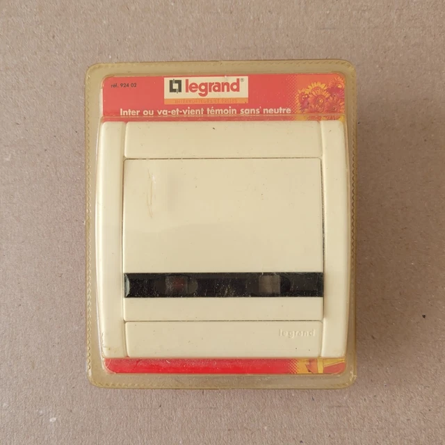 1 Inter Va-et-Vient témoin sans neutre Blanc - LEGRAND SAGANE OPALIS 92402 84010