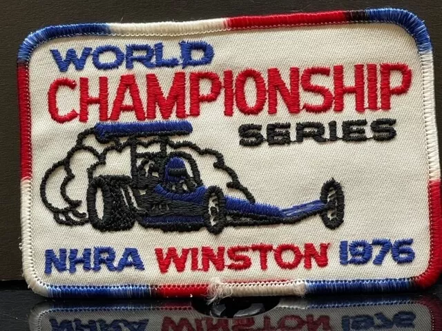 Vrhtf "Nhra "World Championship Series' 1976 " 4 1/4" X 3" Patch