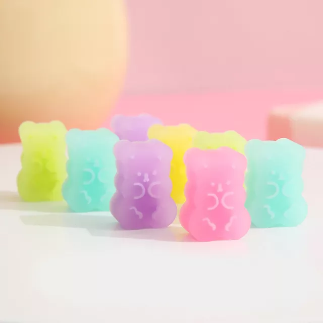 5pcs/set New Solid Color Bear Eraser Soft Easy to Wipe Children's Learning -G