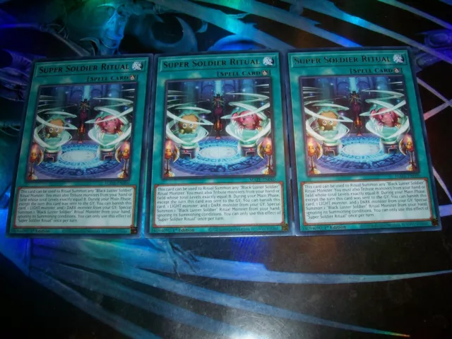 3x Super Soldier Ritual 1st Edition Rare MAZE-EN060 Yu-Gi-Oh!