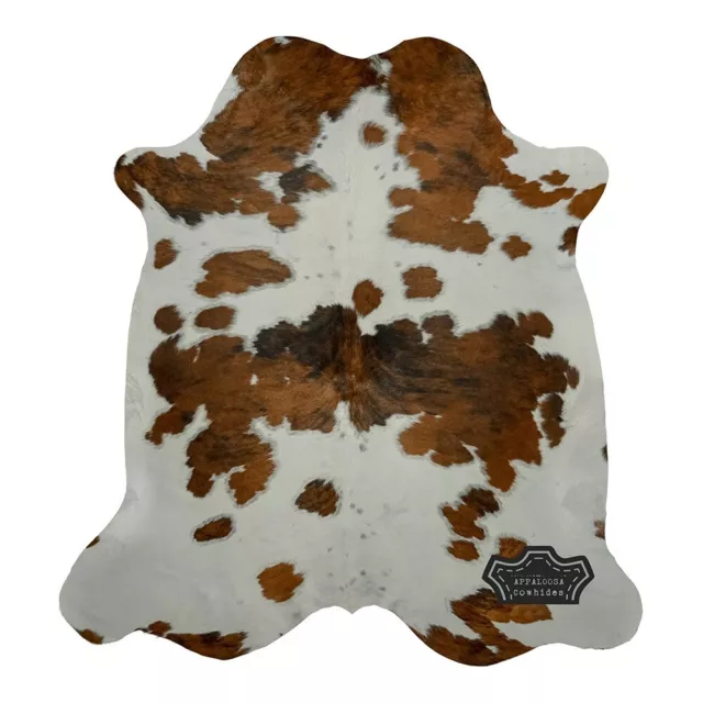 Real Cowhide Rug in Light Tricolor | Large 6' x 7'