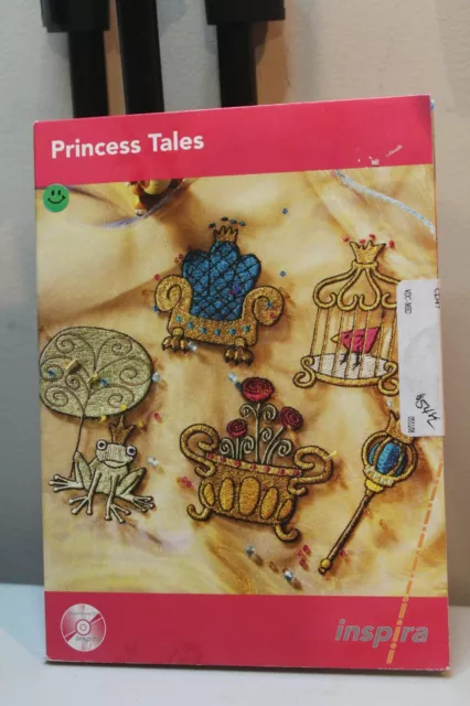 Máquina de bordar Inspira diseños en multiformato CD cuentos de princesas