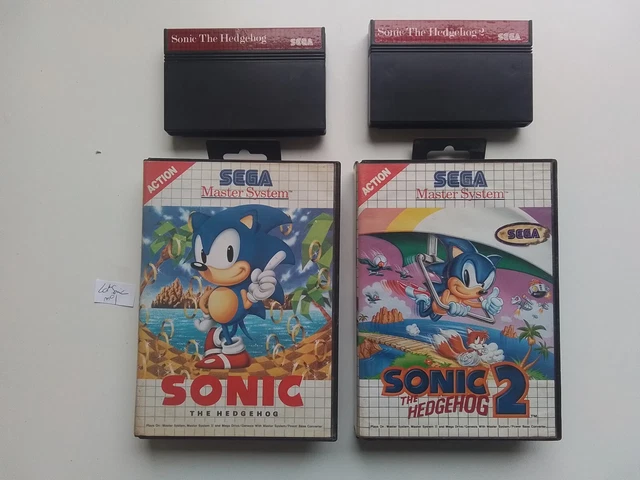 LOT SONIC THE Hedgehog 1 + 2 sur SEGA Master System !!!! EUR 29,99 ...