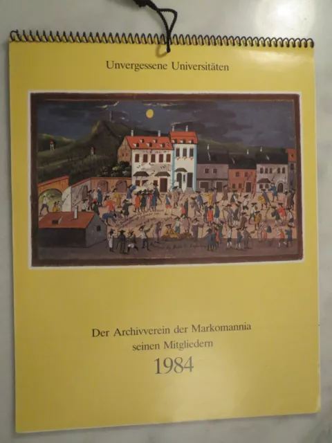 Institut für Hochschulkunde - Couleur-Kalender - 1984 / Studentika