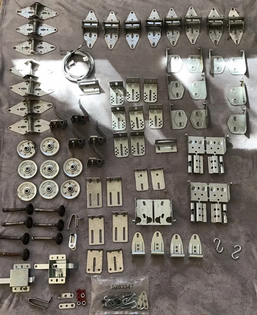 CLOPAY GARAGE DOOR Fixture Lot Bracket Sheave Cables Latch As Is JGS