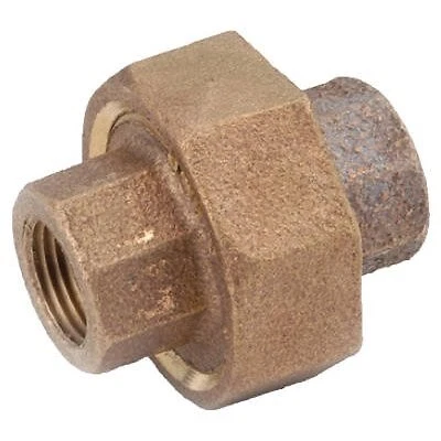 Pipe Fitting, Red Brass Union, Lead Free, 3/4-In. -738104-12