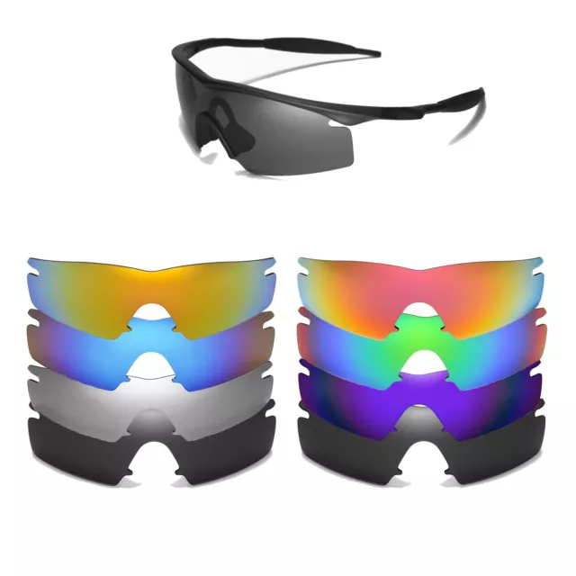 Walleva Replacement Lenses for Oakley M Frame Strike Sunglasses-Multiple Options