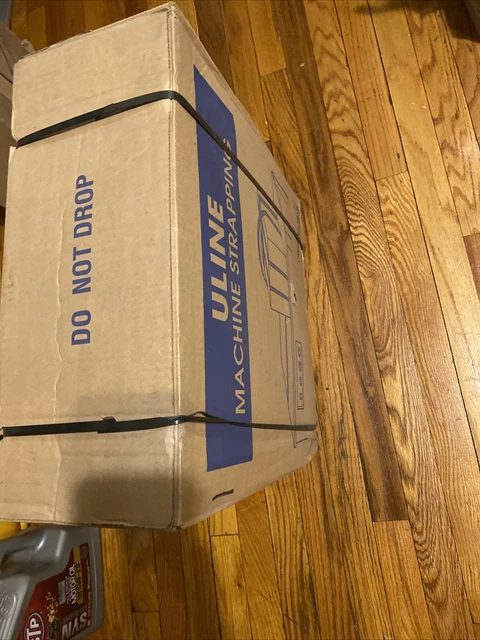 U-Line 8 x 8" Core Machine Strapping - 3⁄8" x .024" x 12,900', White,