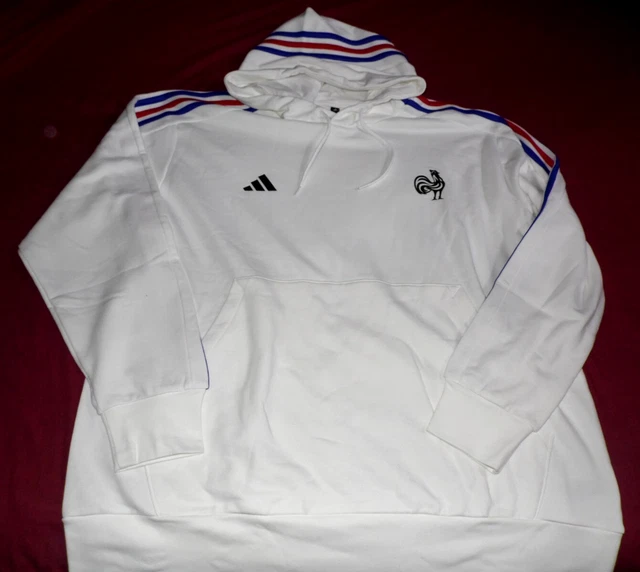 Sweat D'entraînement XV De France Féminin - Porté Saison 2024/2025, Taille L Bleu Adidas