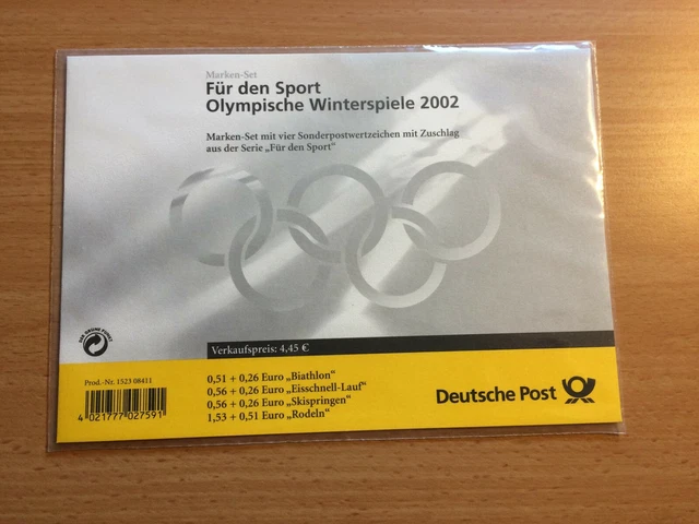 BRD MARKENSET &FÜR den Sport Olympische Winterspiele 2002