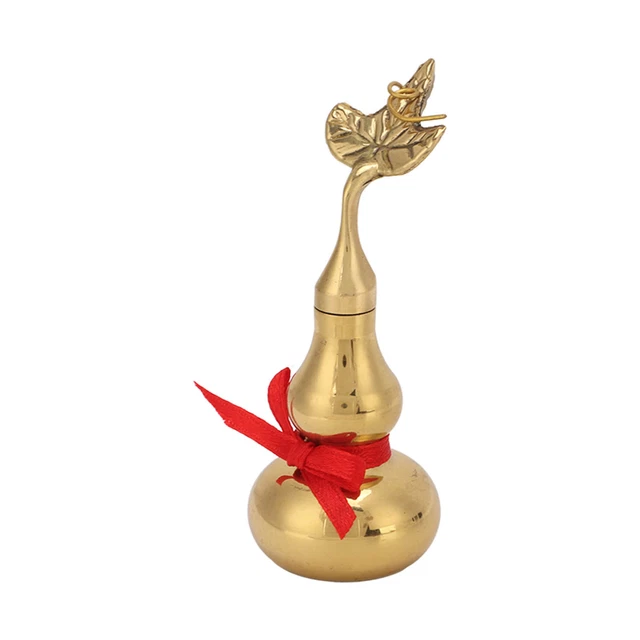 Brass Gourd Statue Handcrafted Exquisite Office Decoration