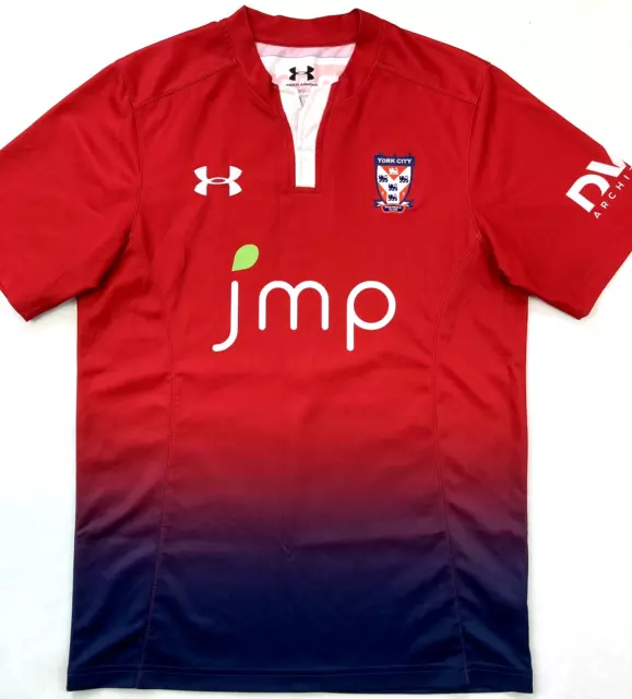 Under Armour YORK CITY FC 2020/21 M Home Football Shirt Soccer Jersey YCFC Top