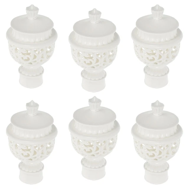 Embouts De Tringle à Rideau Plastique Or - Lot De 6 Pièces Pour Diamètre 26-28 Mm
