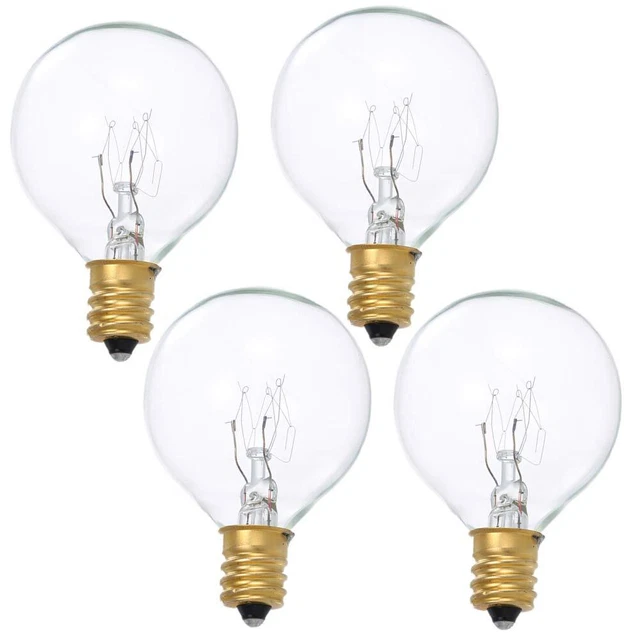 Wax Warmer Bulbs, 25 Watt G50 Bulbs for Full Size Scentsy Warmers